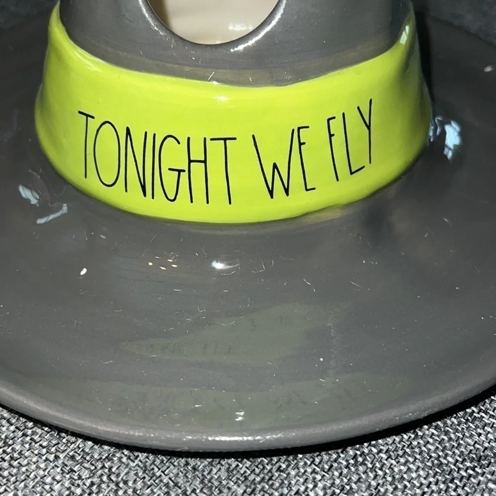 Rae Dunn Halloween witch hat birdhouse, tonight we fly